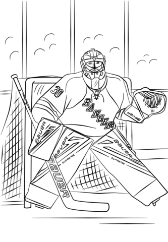 Henrik Lundqvist Coloring Page